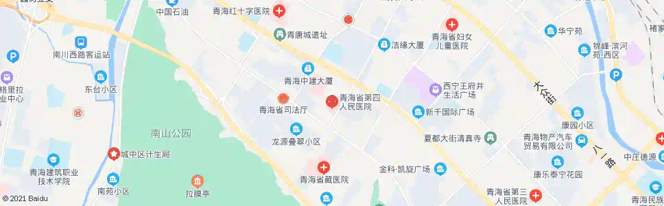 西宁陆军四医院_公交站地图_西宁公交_妙搜公交查询2025
