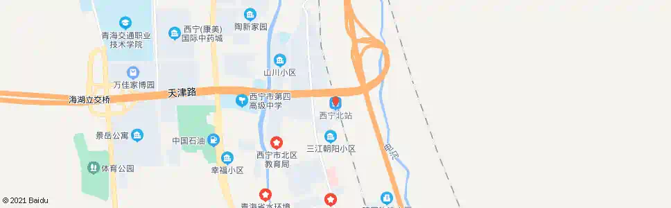 西宁团结桥北_公交站地图_西宁公交_妙搜公交查询2025