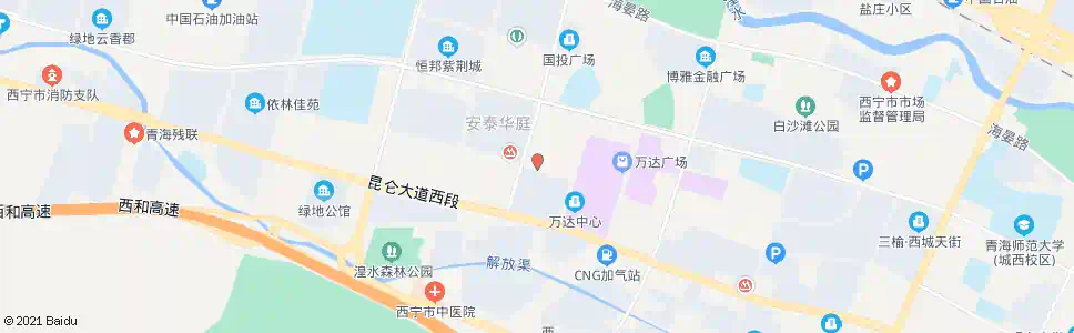 西宁财富中心_公交站地图_西宁公交_妙搜公交查询2025
