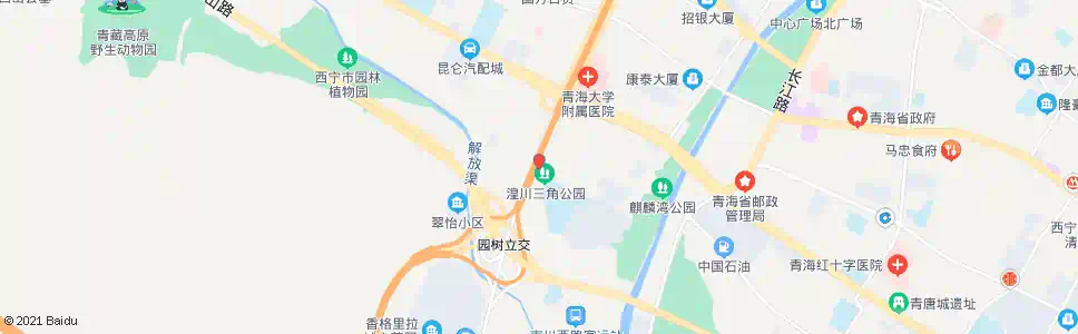 西宁三角花园(南川西路)_公交站地图_西宁公交_妙搜公交查询2025