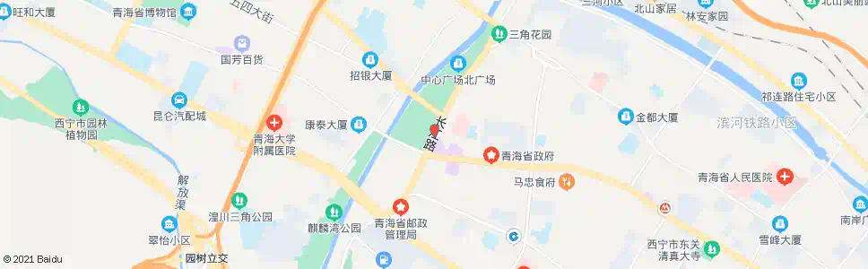 西宁中心广场东_公交站地图_西宁公交_妙搜公交查询2025