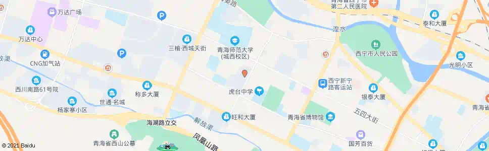 西宁虎台小区北口_公交站地图_西宁公交_妙搜公交查询2025