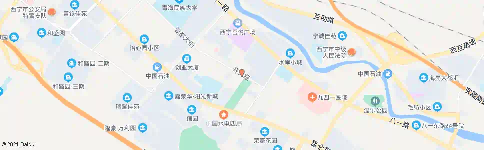西宁开发区广场_公交站地图_西宁公交_妙搜公交查询2025
