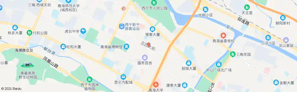 西宁商业巷南口_公交站地图_西宁公交_妙搜公交查询2025