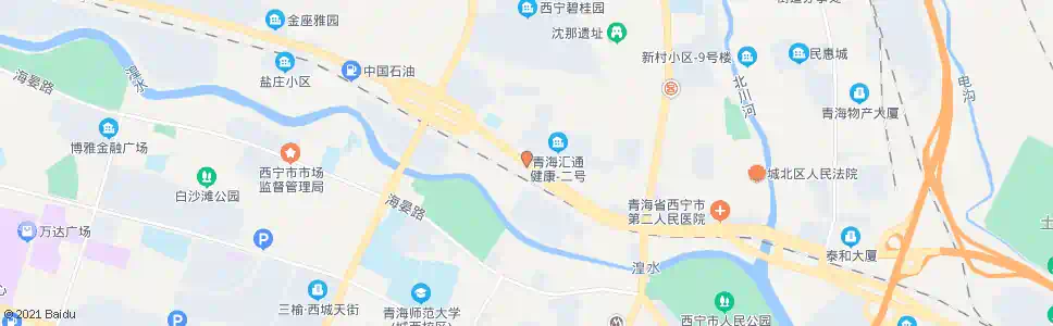 西宁海湖桥东_公交站地图_西宁公交_妙搜公交查询2025