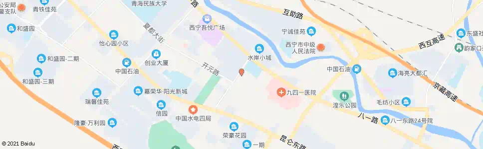 西宁十里铺小学_公交站地图_西宁公交_妙搜公交查询2025