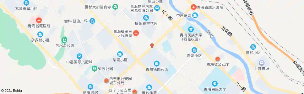 西宁康西新村_公交站地图_西宁公交_妙搜公交查询2025