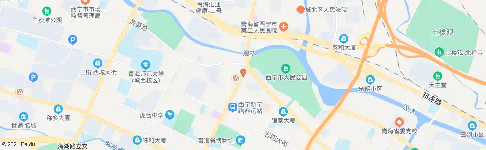 西宁人民公园_公交站地图_西宁公交_妙搜公交查询2025