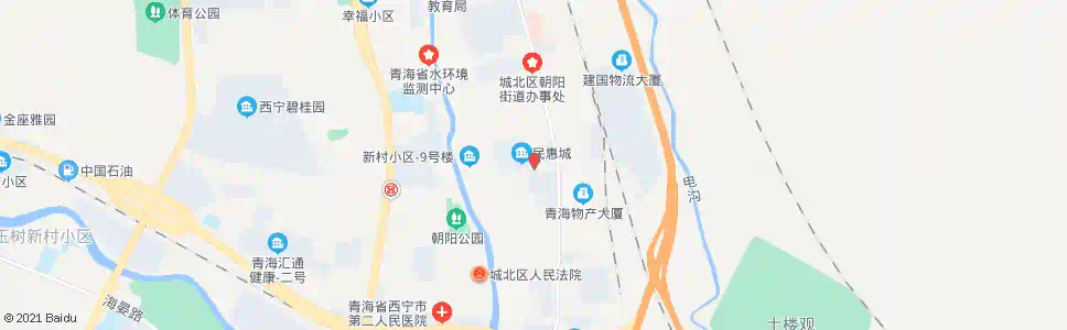 西宁朝阳东路十字_公交站地图_西宁公交_妙搜公交查询2025