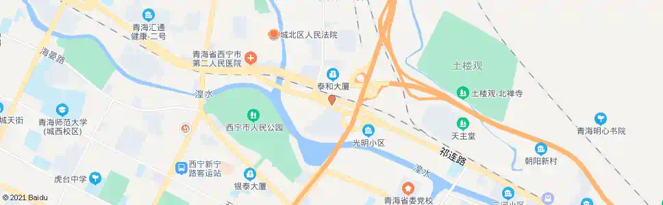 西宁朝阳大队西_公交站地图_西宁公交_妙搜公交查询2025