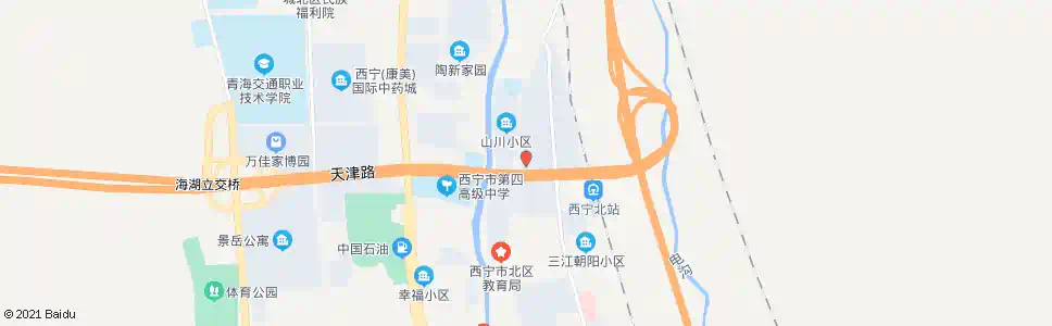 西宁山川小学_公交站地图_西宁公交_妙搜公交查询2025