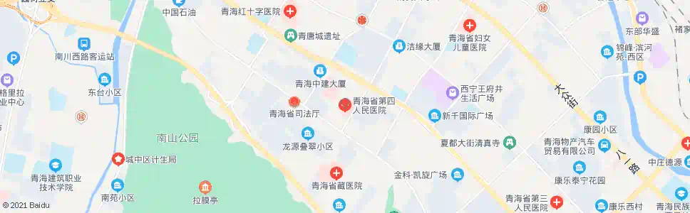 西宁四陆医院_公交站地图_西宁公交_妙搜公交查询2025