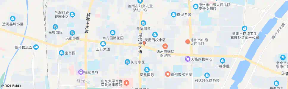 德州中国银行_公交站地图_德州公交_妙搜公交查询2025