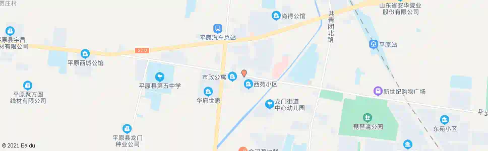 德州西苑小区(平原)_公交站地图_德州公交_妙搜公交查询2025