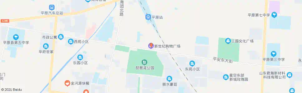德州新大地超市(平原)_公交站地图_德州公交_妙搜公交查询2025