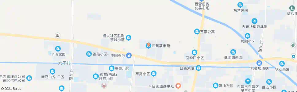 东营西营荟丰苑小区_公交站地图_东营公交_妙搜公交查询2025