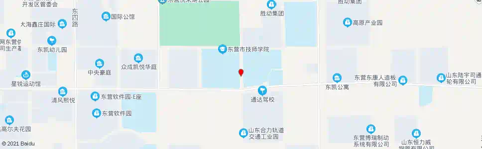 东营东营技师学院西门_公交站地图_东营公交_妙搜公交查询2025
