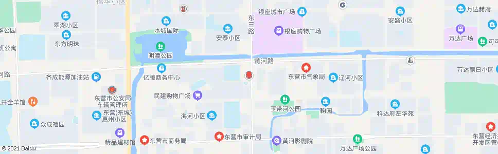 东营中国银行东城支行_公交站地图_东营公交_妙搜公交查询2025