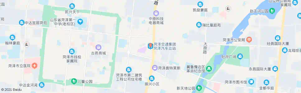 菏泽铂程汽车园_公交站地图_菏泽公交_妙搜公交查询2025