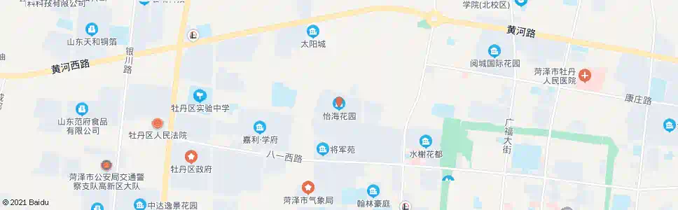 菏泽怡海花园_公交站地图_菏泽公交_妙搜公交查询2025