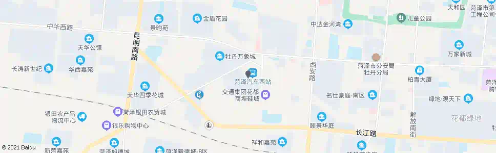 菏泽牡丹体育场西门_公交站地图_菏泽公交_妙搜公交查询2025