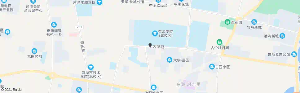菏泽菏泽学院_公交站地图_菏泽公交_妙搜公交查询2025