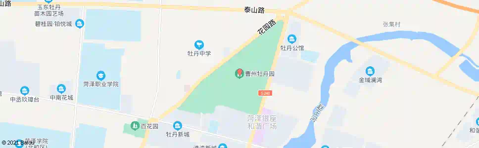 菏泽曹州牡丹园_公交站地图_菏泽公交_妙搜公交查询2025