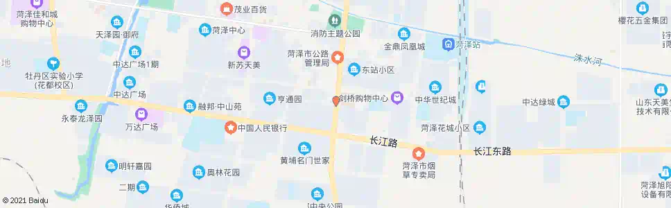 菏泽开发区中心医院_公交站地图_菏泽公交_妙搜公交查询2025