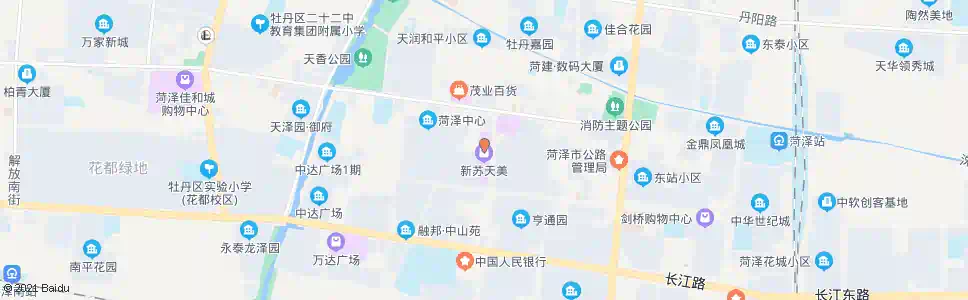 菏泽国贸中心_公交站地图_菏泽公交_妙搜公交查询2025