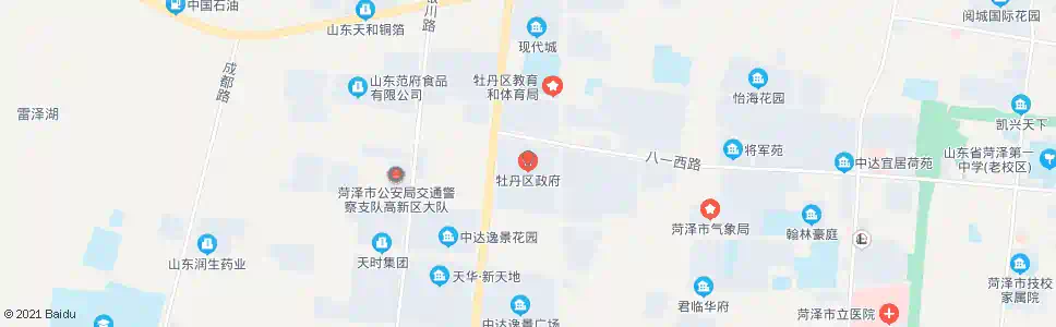 菏泽牡丹区政府_公交站地图_菏泽公交_妙搜公交查询2025