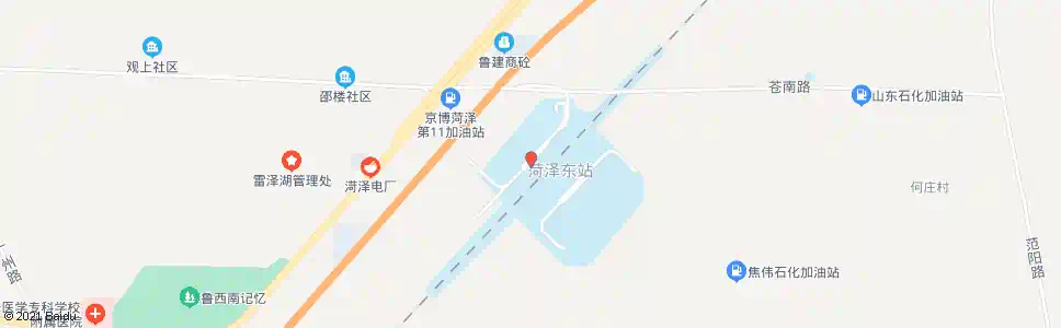 菏泽火车东站_公交站地图_菏泽公交_妙搜公交查询2025