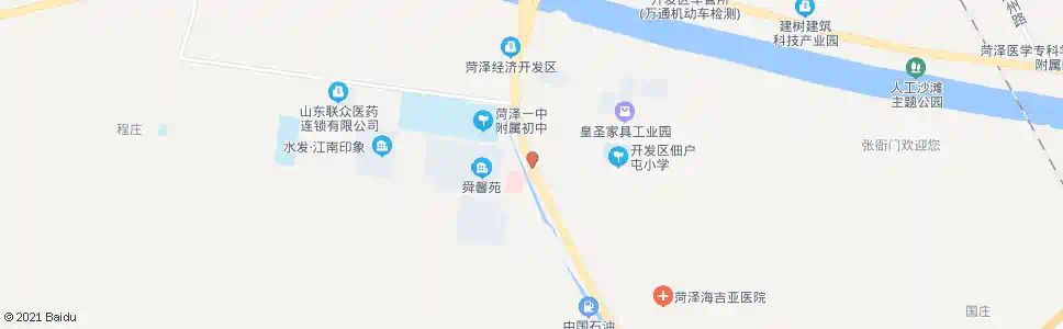 菏泽佃户屯中学_公交站地图_菏泽公交_妙搜公交查询2025