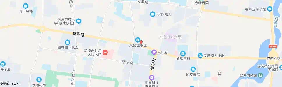 菏泽汽配城_公交站地图_菏泽公交_妙搜公交查询2025
