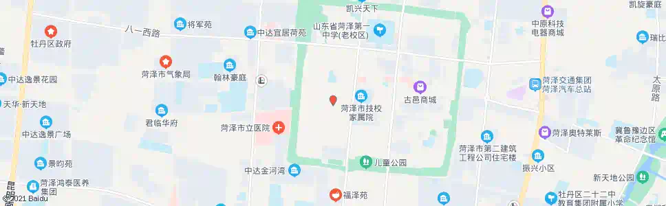 菏泽粮食市场_公交站地图_菏泽公交_妙搜公交查询2025