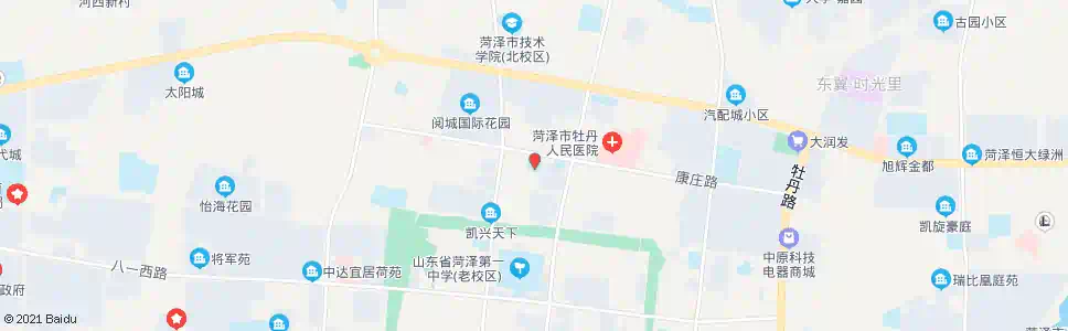 菏泽康西路口_公交站地图_菏泽公交_妙搜公交查询2025