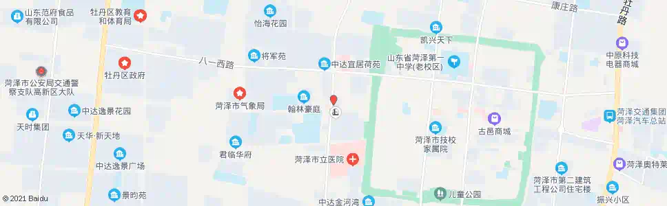 菏泽西城办事处_公交站地图_菏泽公交_妙搜公交查询2025