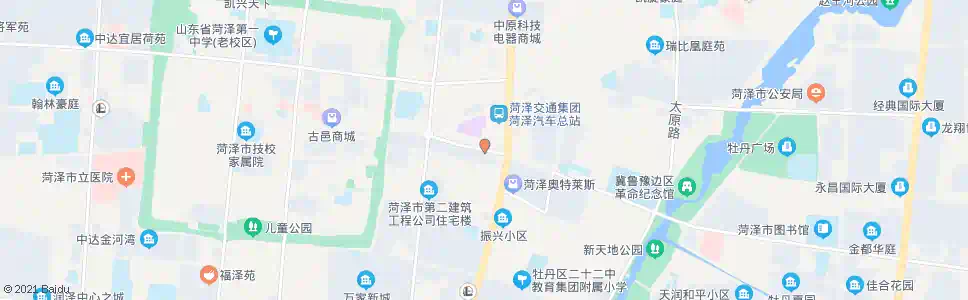菏泽汽车总站(南)_公交站地图_菏泽公交_妙搜公交查询2025