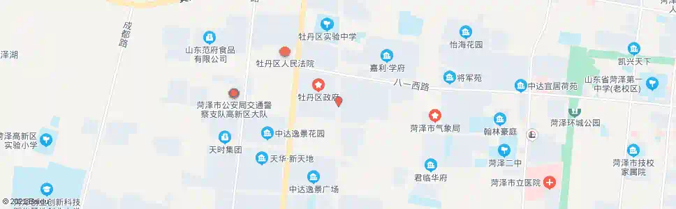 菏泽奥斯卡春城_公交站地图_菏泽公交_妙搜公交查询2025