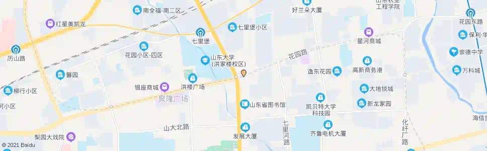 济南二环东路花园路_公交站地图_济南公交_妙搜公交查询2025
