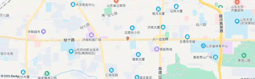 济南经十路建设路_公交站地图_济南公交_妙搜公交查询2025