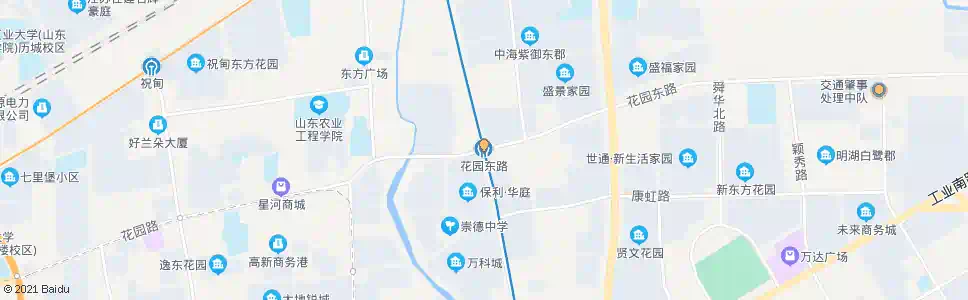 济南花园东路西段_公交站地图_济南公交_妙搜公交查询2025
