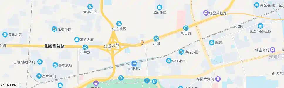 济南历黄路_公交站地图_济南公交_妙搜公交查询2025