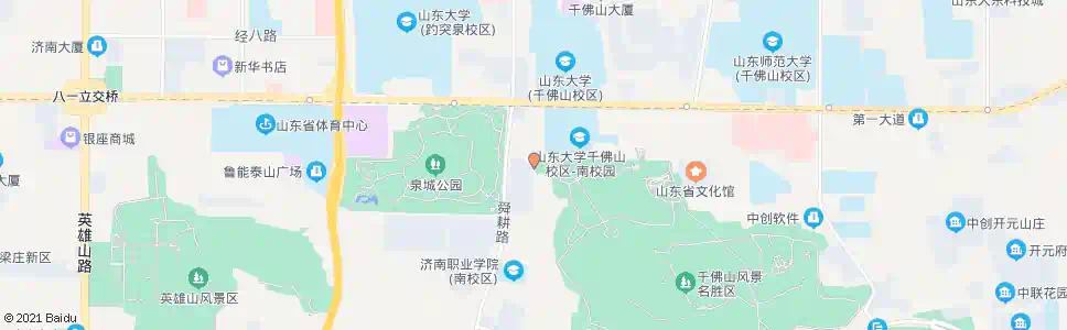 济南千佛山西路经十一路_公交站地图_济南公交_妙搜公交查询2025