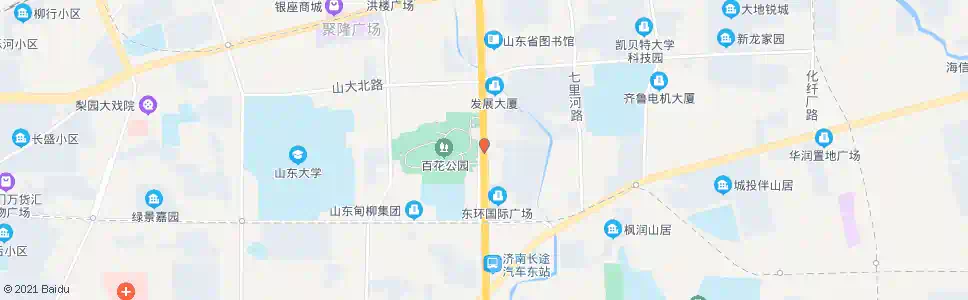 济南百花公园东门_公交站地图_济南公交_妙搜公交查询2025