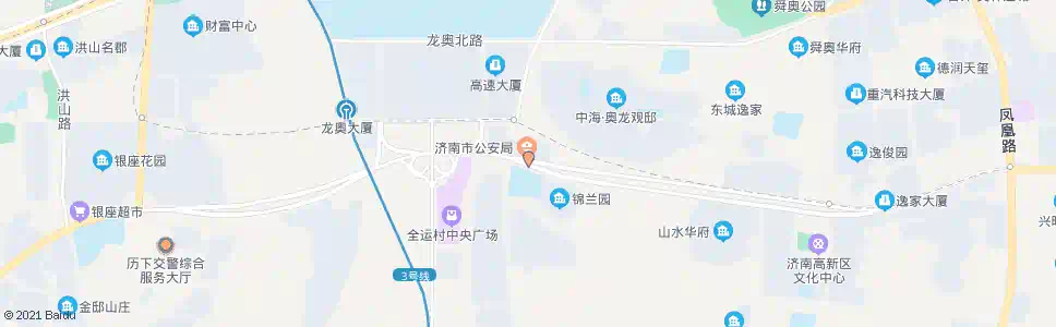济南旅游路奥体东路_公交站地图_济南公交_妙搜公交查询2025