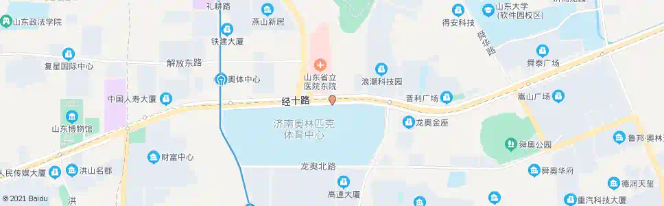 济南经十路奥体中路_公交站地图_济南公交_妙搜公交查询2025