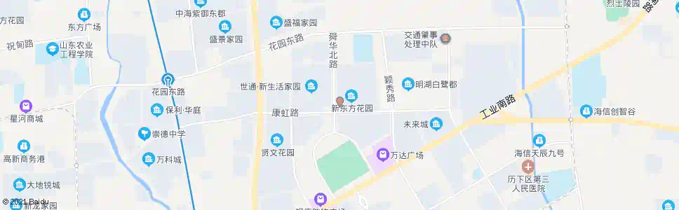 济南新东方花园_公交站地图_济南公交_妙搜公交查询2025