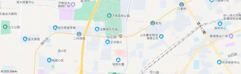 济南张庄路段兴西路_公交站地图_济南公交_妙搜公交查询2025