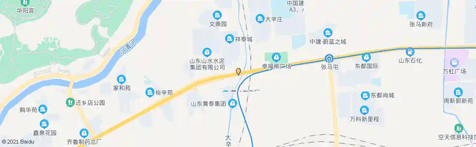 济南幸福柳广场西_公交站地图_济南公交_妙搜公交查询2025