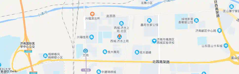 济南西城济水上苑_公交站地图_济南公交_妙搜公交查询2025